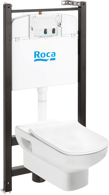 Комплект 3 в 1 Roca Dama senso 893104680 подвесной унитаз + инсталляция + сиденье