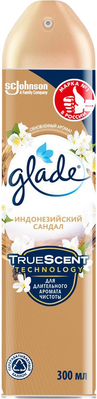 Освежитель воздуха Glade, аэрозоль, индонезийский сандал