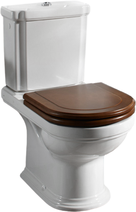 Унитаз-компакт напольный Villeroy & Boch Hommage 666210R1 772111R1 альпийский белый, орех
