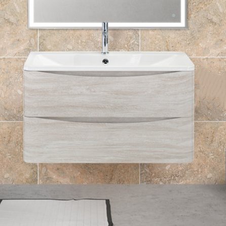Тумба под раковину без столешницы BelBagno Acqua 100 подвесная, rovere vintage bianco