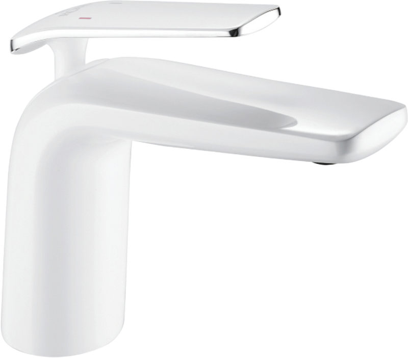 Смеситель для раковины Rose R39F R3901F, белый, хром