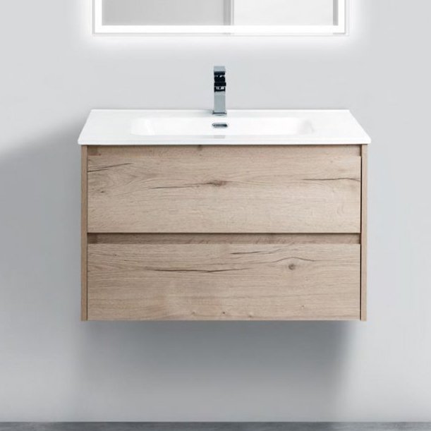 Тумба под раковину без столешницы BelBagno Kraft 80 rovere galifax bianco