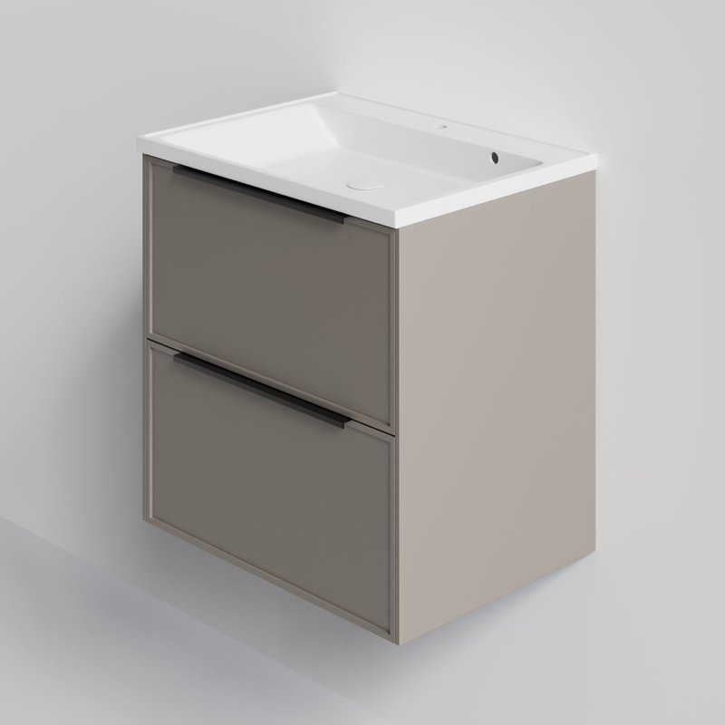 Тумба под раковину La Fenice SIMPLA Cappuccino TWIN бежевая 100 см