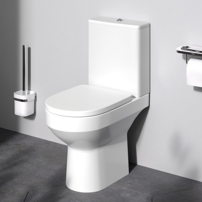 Унитаз-компакт напольный AM.PM Spirit V2.0 C708600WH FlashClean с микролифтом