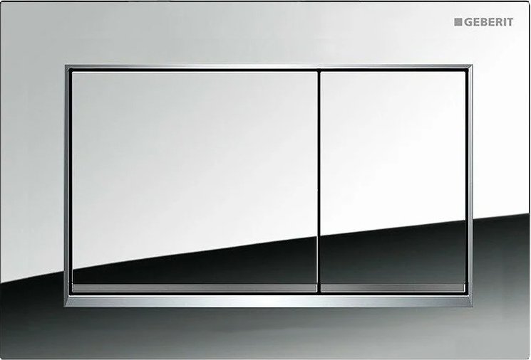Кнопка смыва для унитаза Geberit Sigma 30 115.883.KH.1 пластик, цвет матовый хром, глянцевый хром