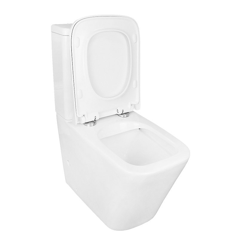 Унитаз-компакт напольный AZARIO Quadro AZ-2175-1 с микролифтом, безободковый