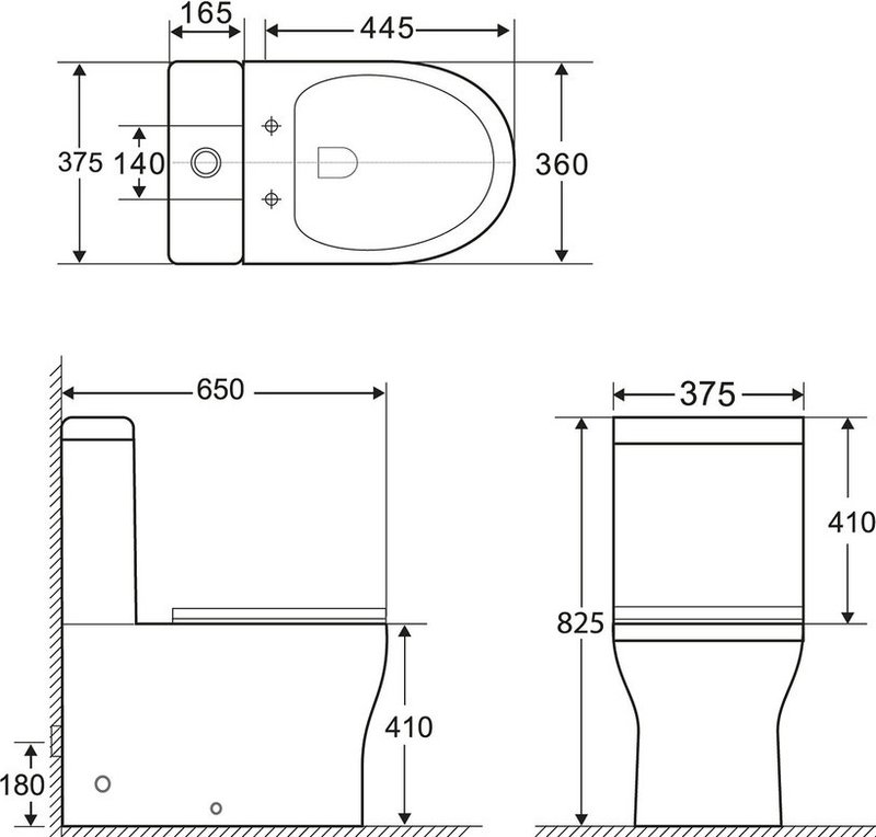 Унитаз-компакт напольный BelBagno Ancona BB1224CPR-P