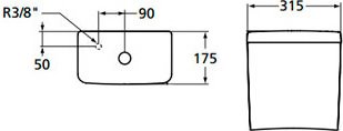 Бачок для унитаза Ideal Standard Connect
