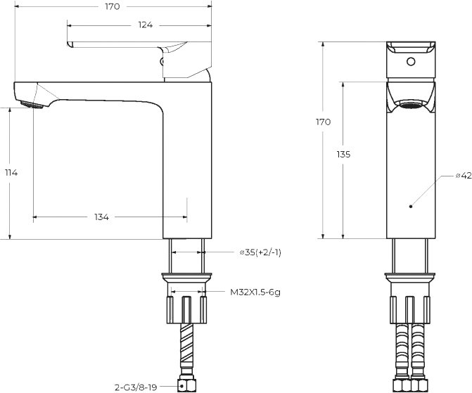 Смеситель Cezares Stylus STYLUS-LS-01-W0, хром