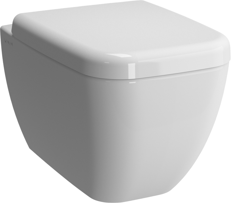 Унитаз подвесной VitrA Shift 7742B003-0075 406, с микролифтом, безободковый, глянцевый белый