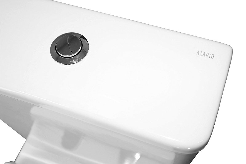 Унитаз-компакт напольный AZARIO Alba AZ-8323 GB, глянцевый белый