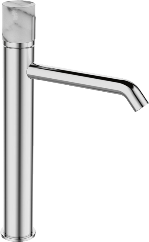 Смеситель для раковины Bronze de Luxe Focus 24615CM, хром, мрамор