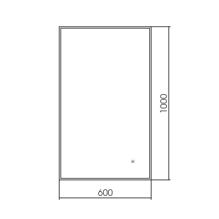 Зеркало AQUAme 60x100