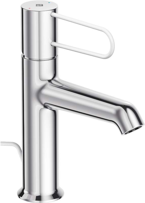 Смеситель для раковины Jacob Delafon Odeon Rive Gauche E21028-00-CP, хром, белый