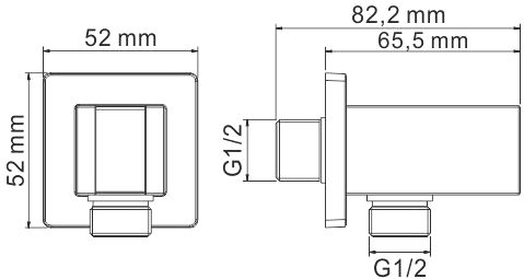 Гигиенический душ Wasserkraft A106157, шланг 120 см