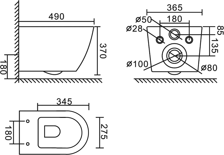 Комплект 4 в 1 BelBagno BB062CHR-MB/BB062SC-MB/BB002-80/BB007-PR-