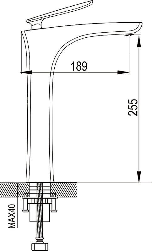Смеситель для раковины Rose R27 R2711, хром
