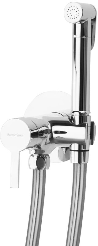 Гигиенический душ Ramonsoler Drako 336801WC, со смесителем, С ВНУТРЕННЕЙ ЧАСТЬЮ, хром
