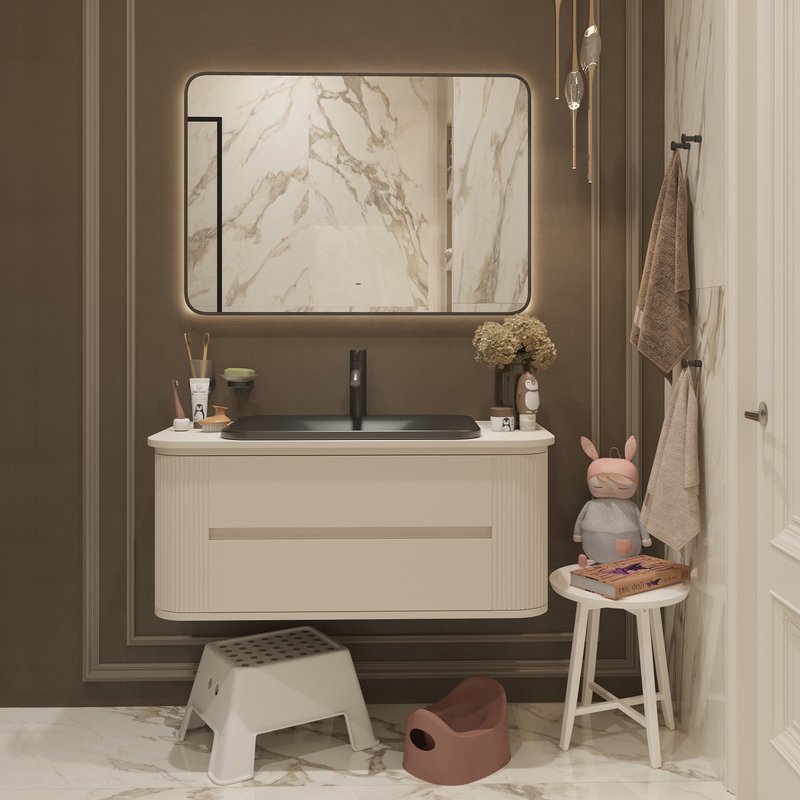 Смеситель для раковины Kludi Bozz 382823976, черный