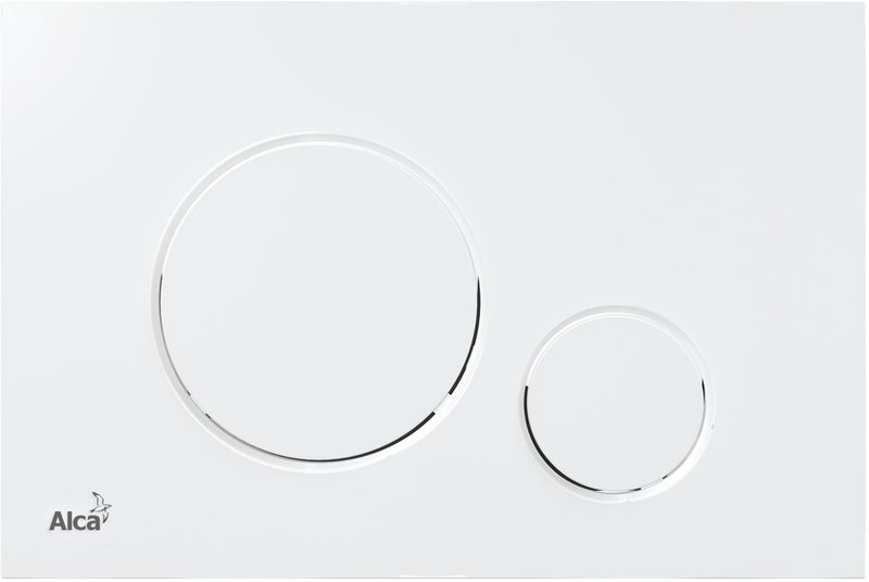 Кнопка смыва для унитаза AlcaPlast Thin THIN M670 пластик, цвет белый