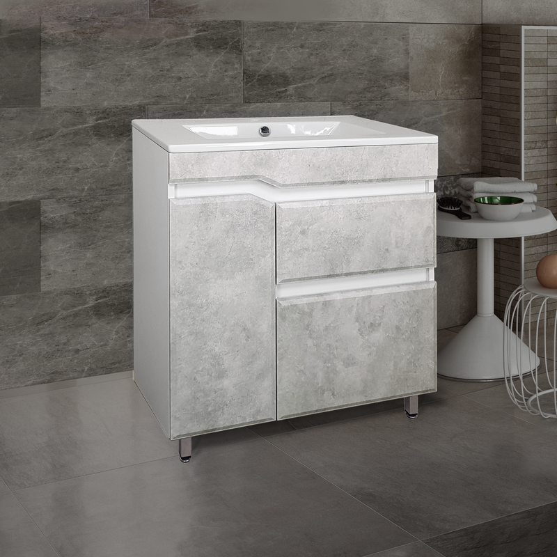 Тумба под раковину без столешницы TOPPUS Velvet 75 светлый камень