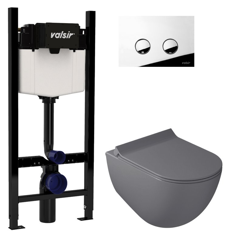 Комплект 4 в 1 Valsir KIT VSCR 7317GM Slim P4