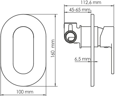 Гигиенический душ Wasserkraft A117451, шланг 150 см
