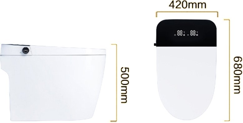 Умный унитаз напольный SantiLine SL-5034