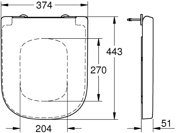 Крышка-сиденье Grohe Euro Ceramic 39331001