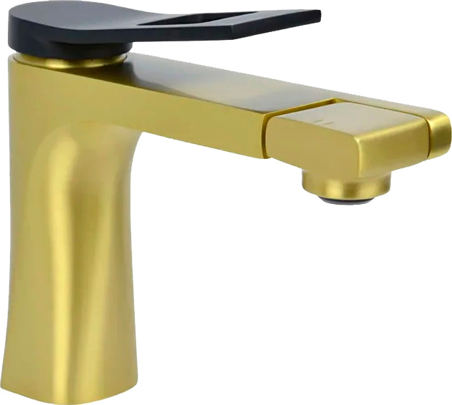 Смеситель для раковины Bronze de Luxe Element EL02XGB, золото черный