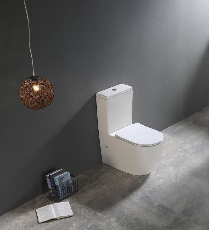 Унитаз-компакт напольный SantiLine SL-5026, белый