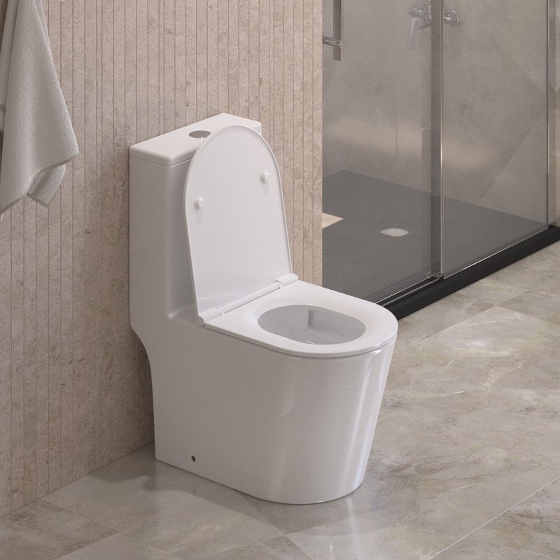 Унитаз-моноблок напольный BelBagno Tre BB673CP-MN-TOR/SC