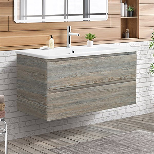 Тумба под раковину без столешницы BelBagno Albano-Cer 105 подвесная, pino scania
