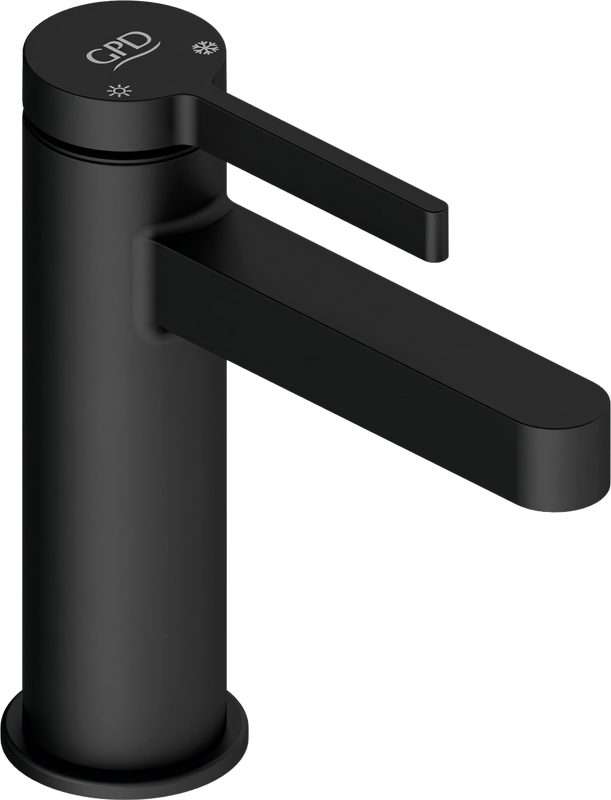 Смеситель для раковины GPD Gildo MLB165-S, черный