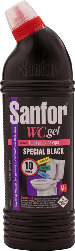 Универсальное моющее средство Sanfor WC Special Black, 0,75 л