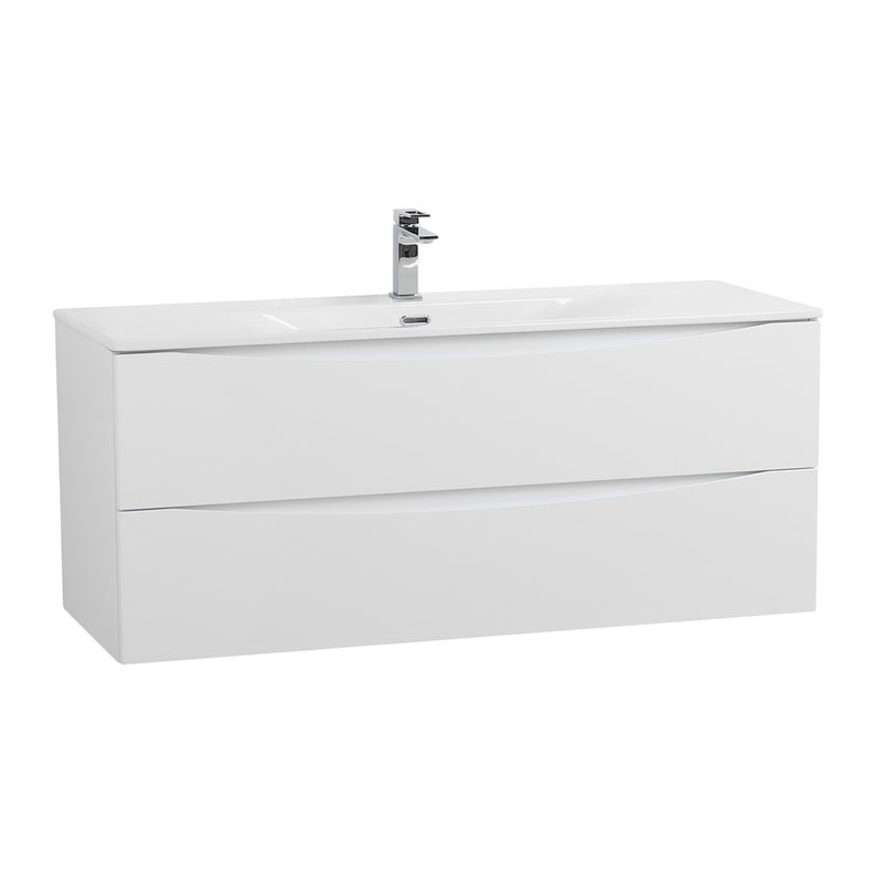 Тумба под раковину без столешницы BelBagno Marino-cer-n 120 подвесная, bianco lucido