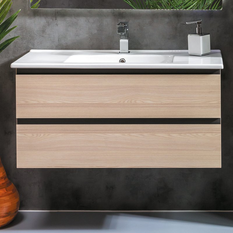 Тумба под раковину без столешницы Armadi Art Capolda 100 light wood