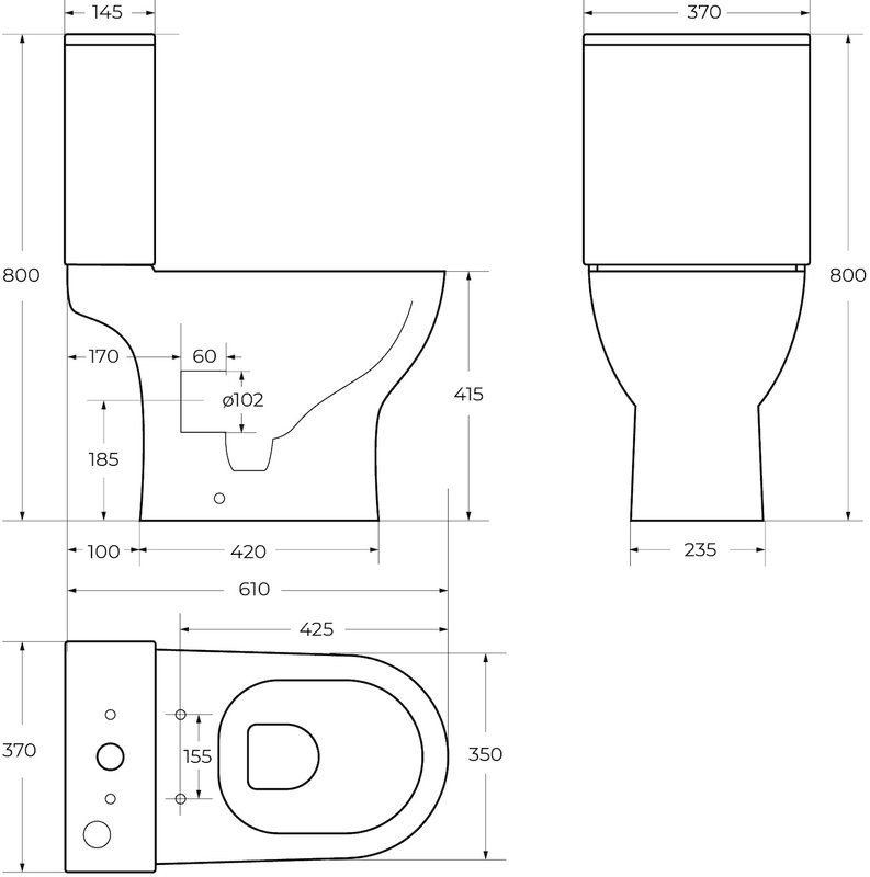 Унитаз-компакт напольный BelBagno Lounge BB045CPR/SC