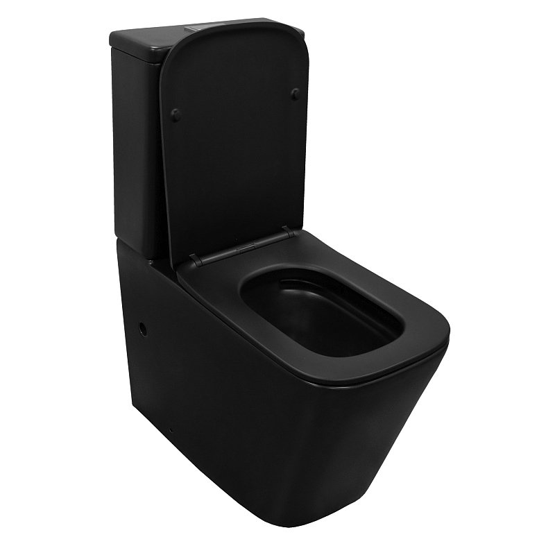 Унитаз-компакт напольный AZARIO Black King AZ-8303D матовый черный