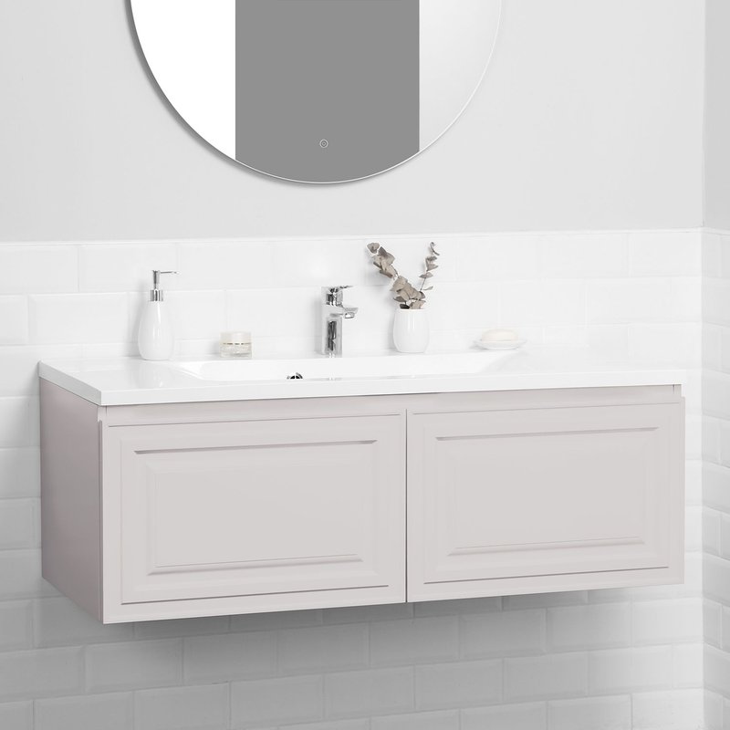 Тумба под раковину в ванную ITANA Verona 2.0 120 1193х450х400 подвесная Керамик
