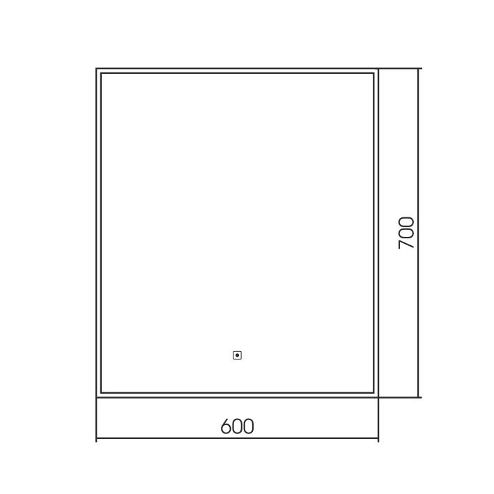 Зеркало AQUAme 60x70