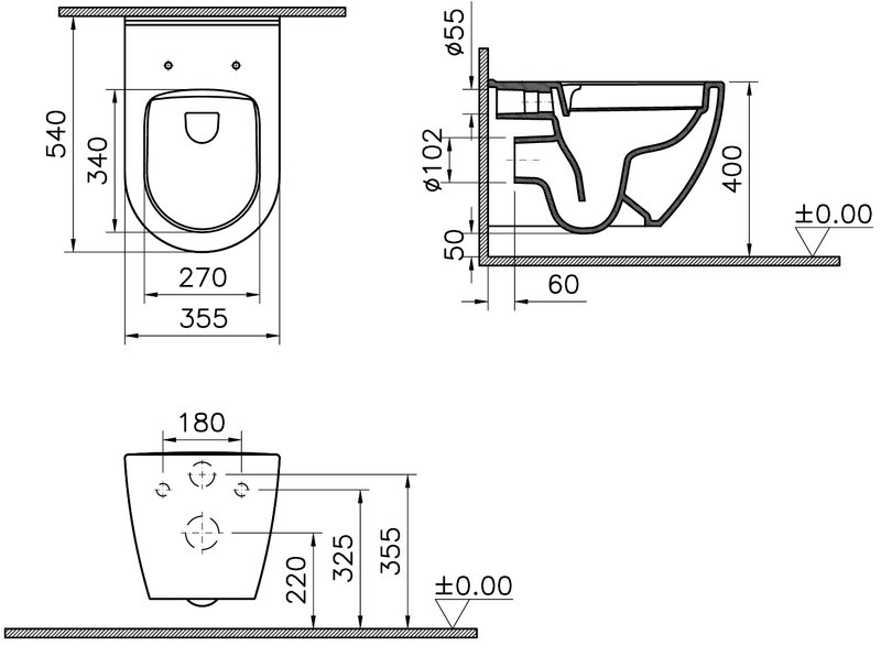 Комплект 4 в 1 VitrA Integra 9856B003-7200