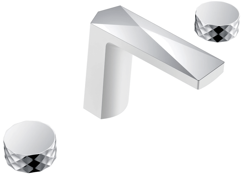 Смеситель для раковины Boheme Venturo 150-WCR-DIAMOND, белый, хром