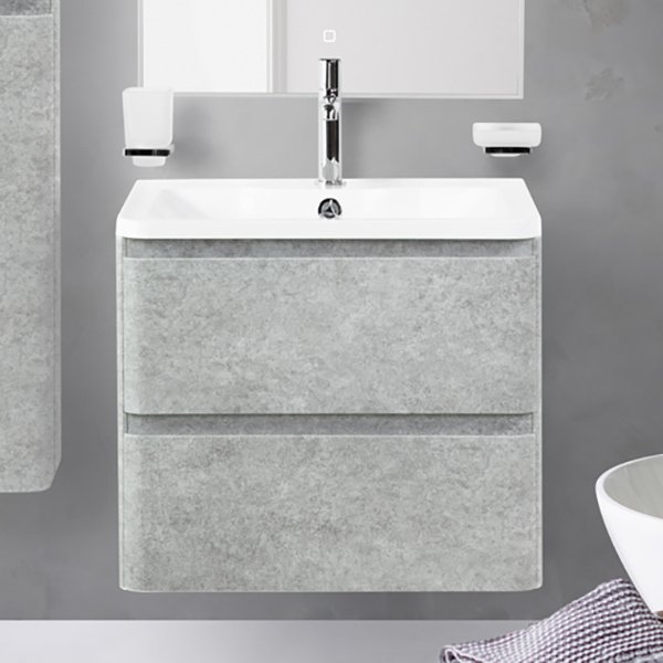 Тумба под раковину без столешницы BelBagno Albano 70 подвесная, cemento verona grigio