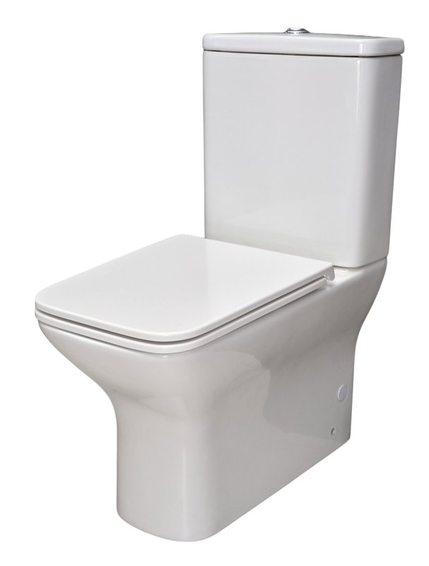 Унитаз-компакт напольный GID Concavo Tn2125 безободковый, с микролифтом, глянцевый белый