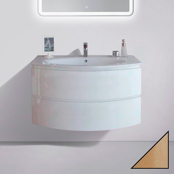 Тумба под раковину без столешницы BelBagno Prospero 100 shampagne gold