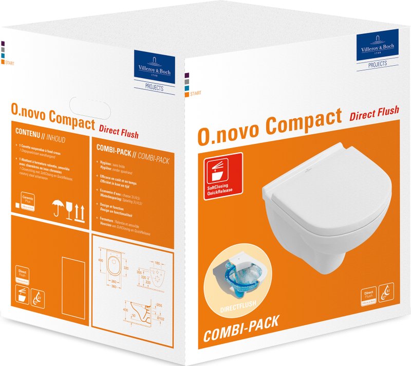 Унитаз подвесной Villeroy & Boch O.Novo O.novo 5688HR01