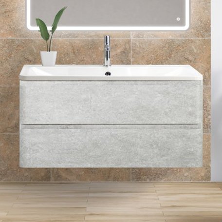 Тумба под раковину без столешницы BelBagno Albano 100 подвесная, cemento verona grigio