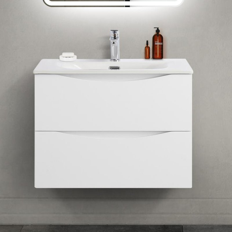 Тумба под раковину без столешницы BelBagno Marino-cer-mini 70 подвесная, bianco opaco