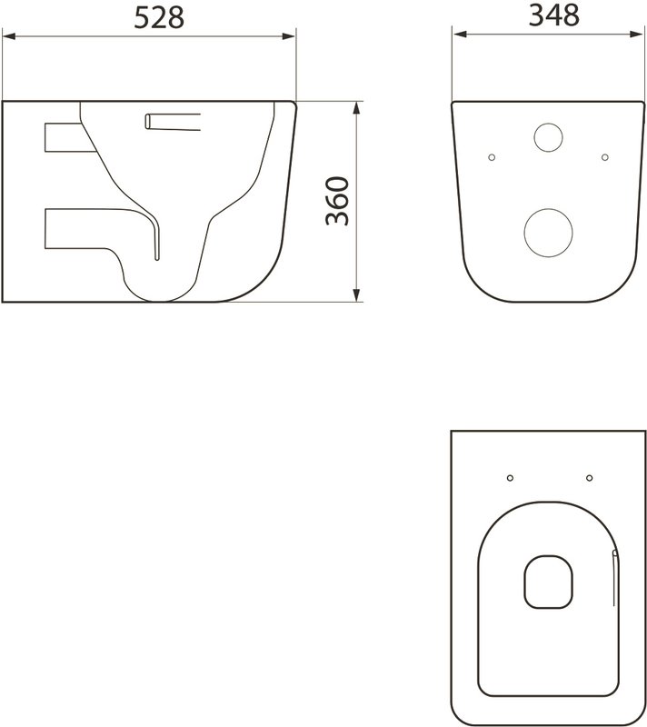 Унитаз подвесной Point Меркурий PN41831BM